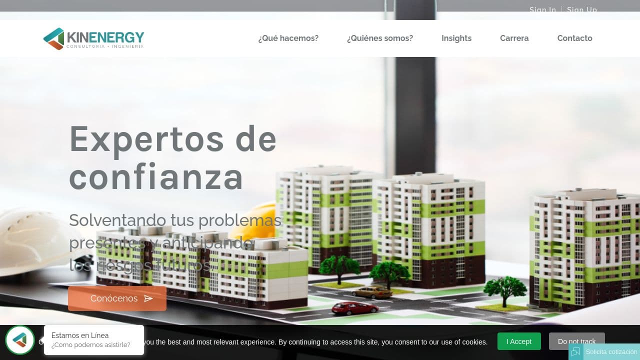 KINENERGY website screenshot