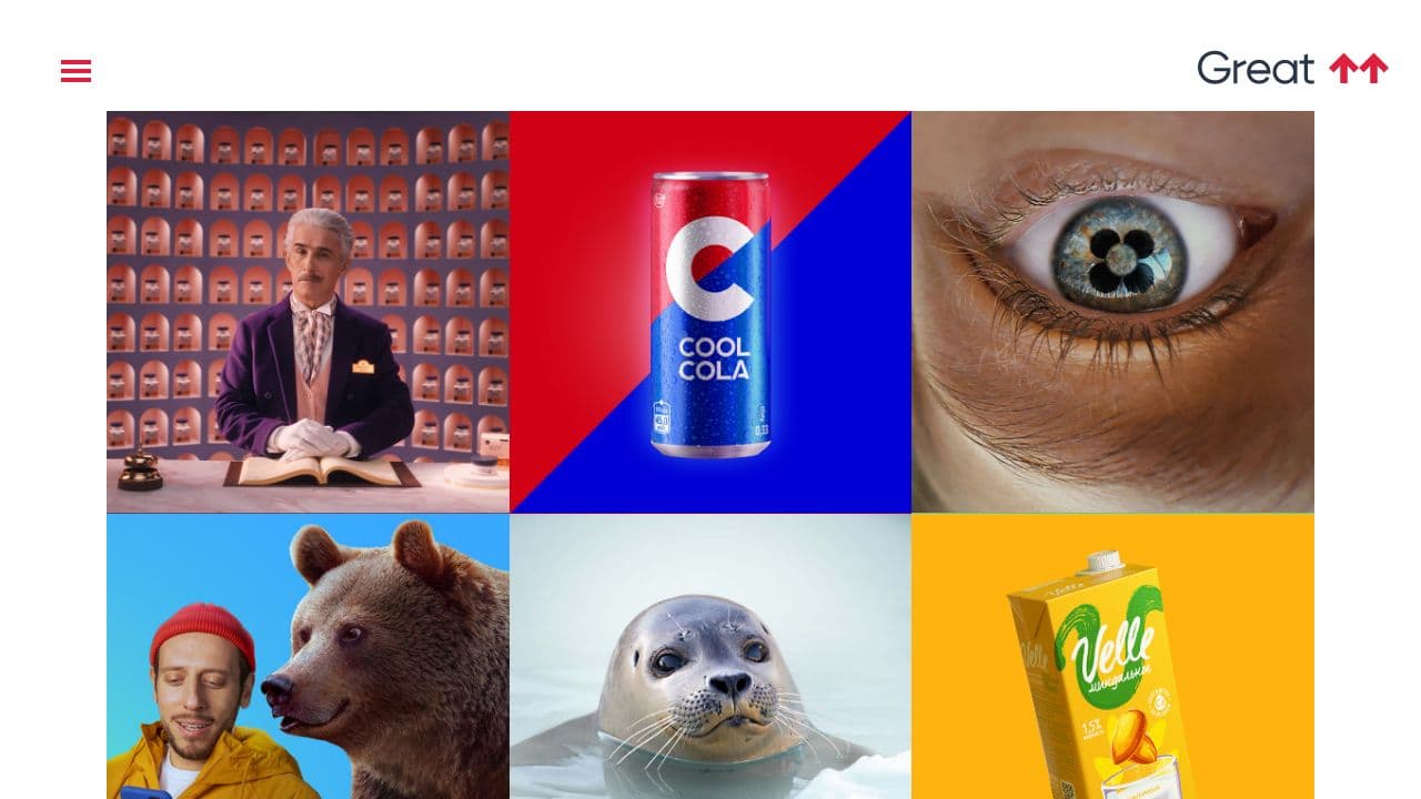 GREAT website screenshot