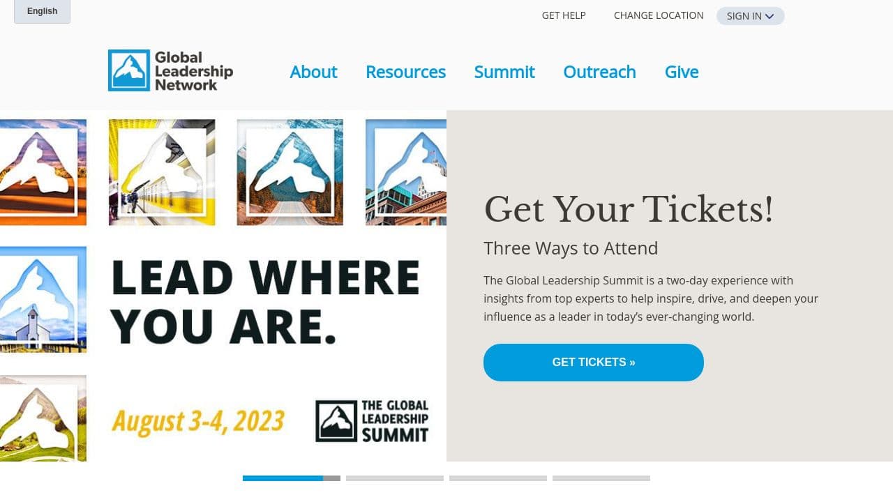 willow creek association website screenshot