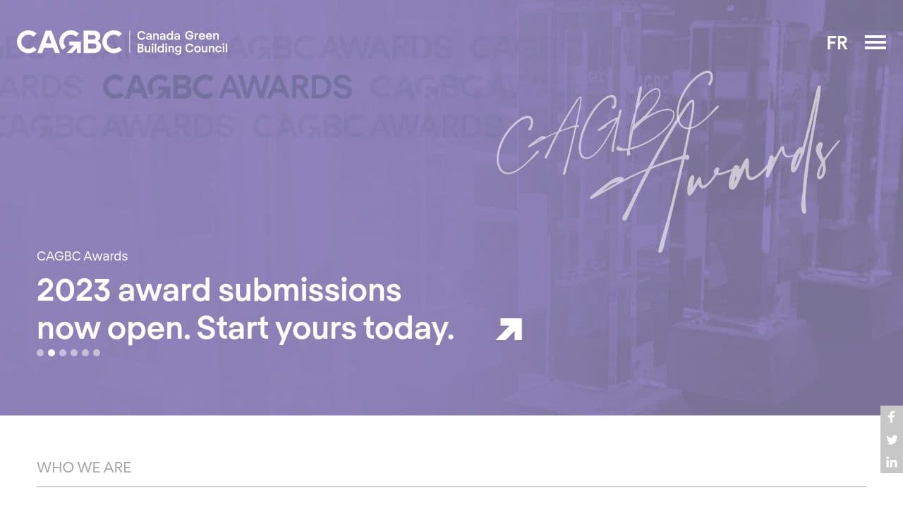 CAGBC | Canada Green Building Council website screenshot