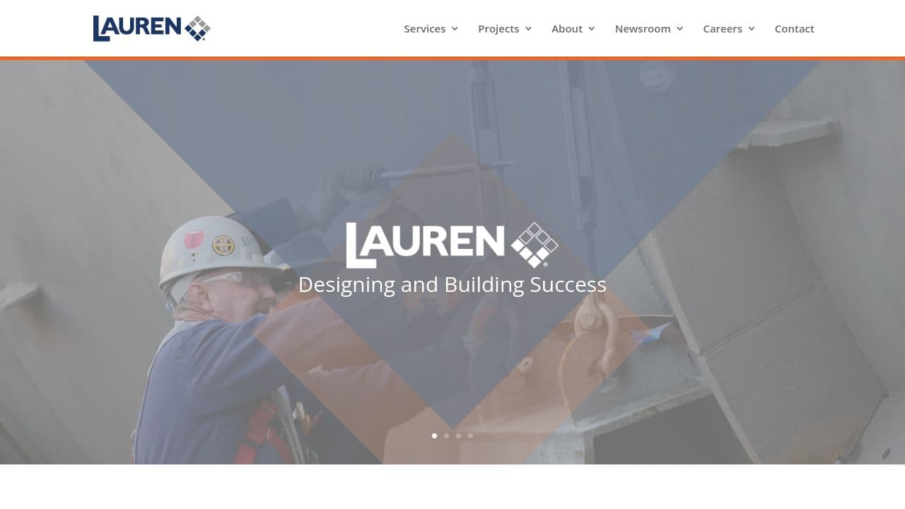 Lauren Engineers & Constructors, Inc website screenshot