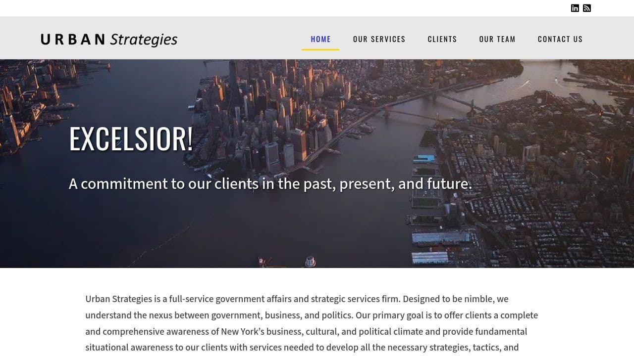 Urban Strategies LLC website screenshot
