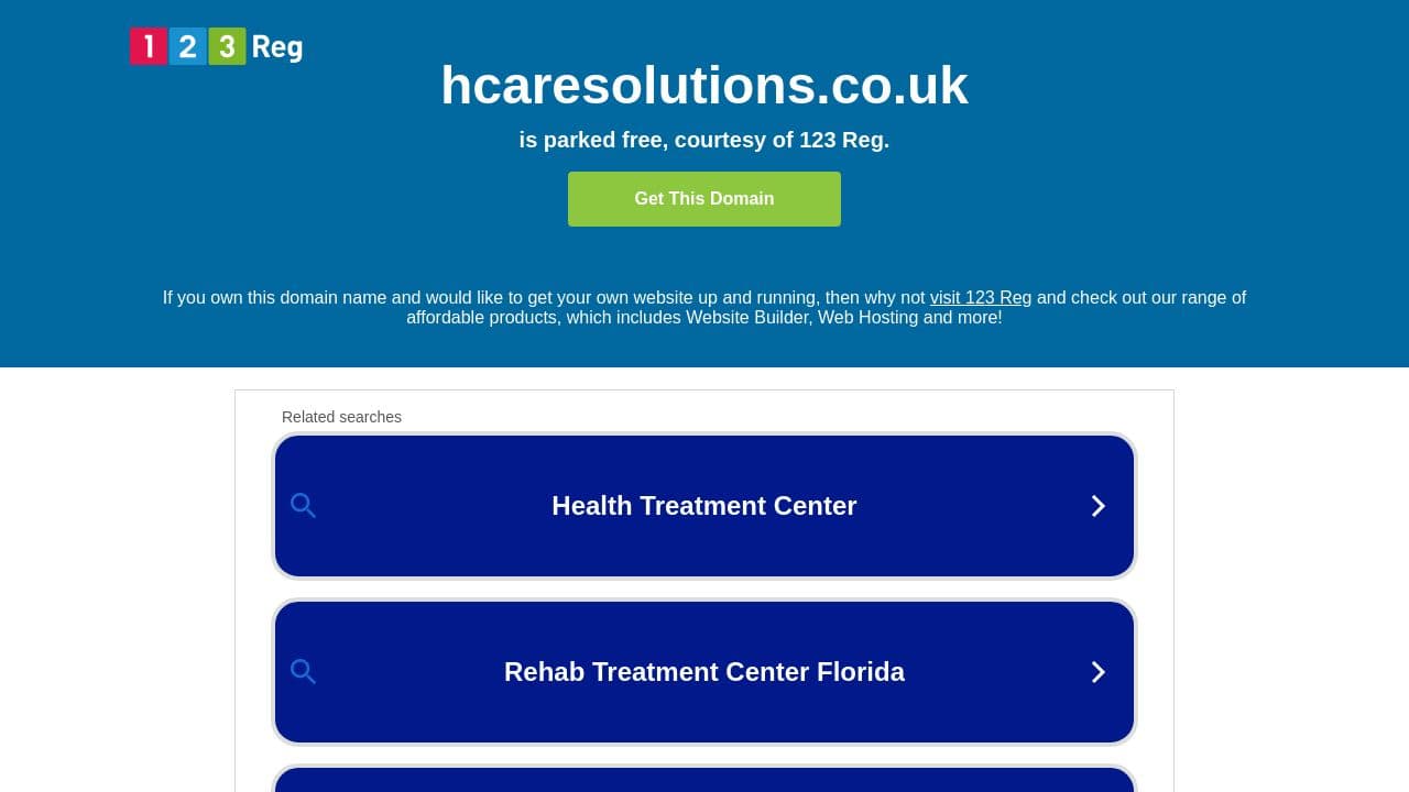 Healthcare Solutions website screenshot