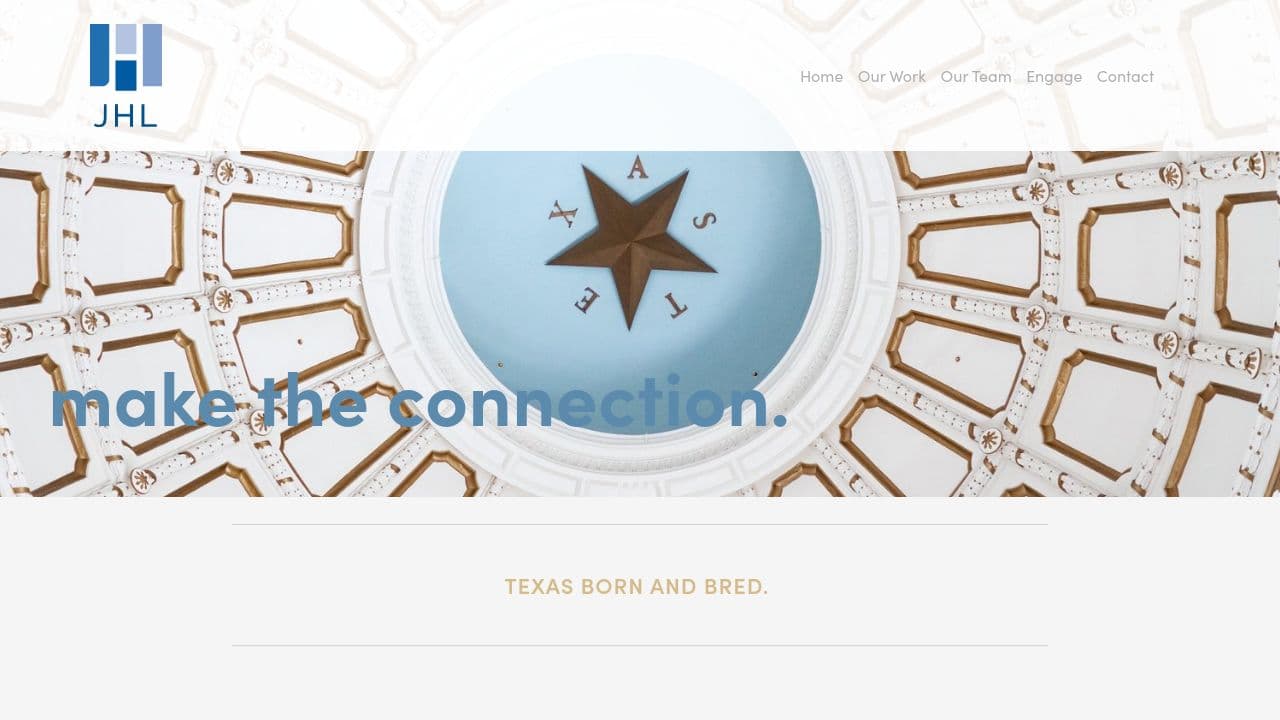 JHL website screenshot