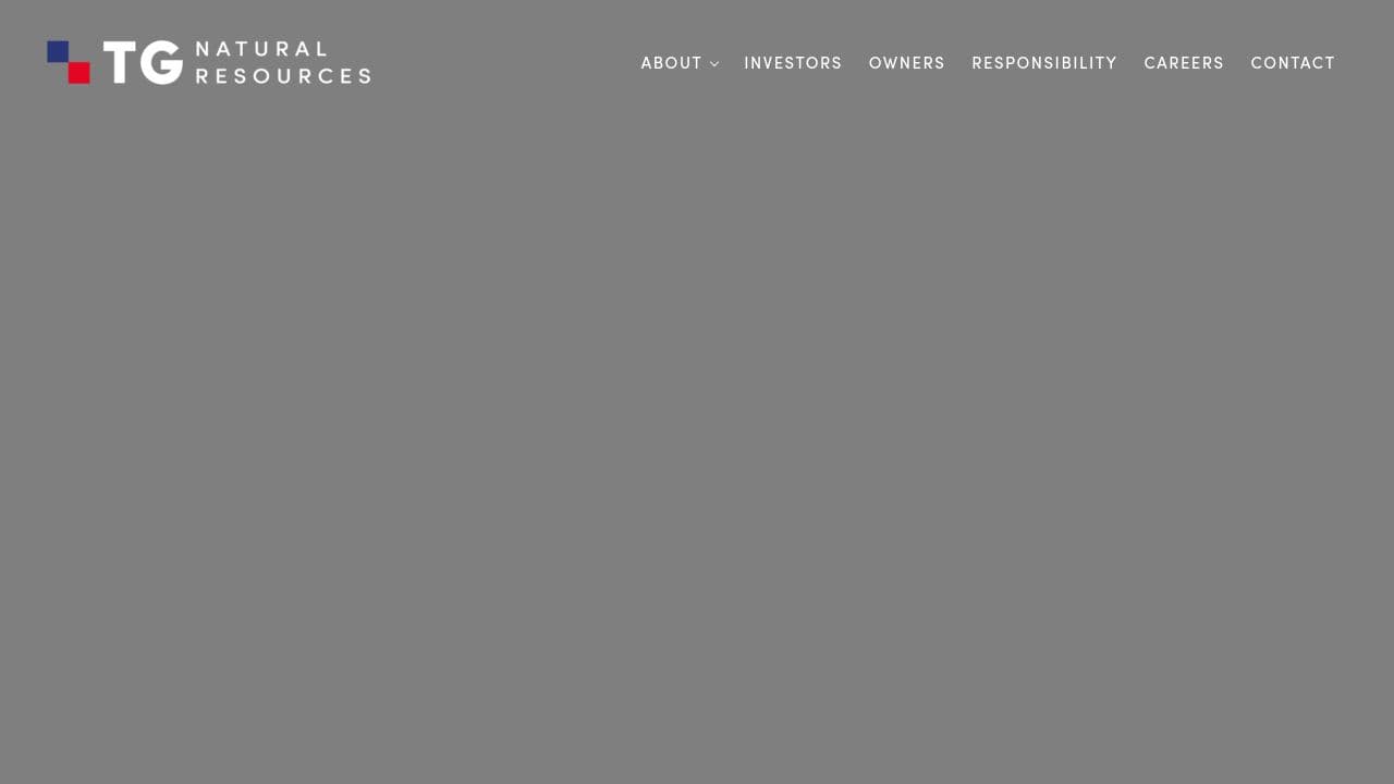 TG Natural Resources LLC website screenshot