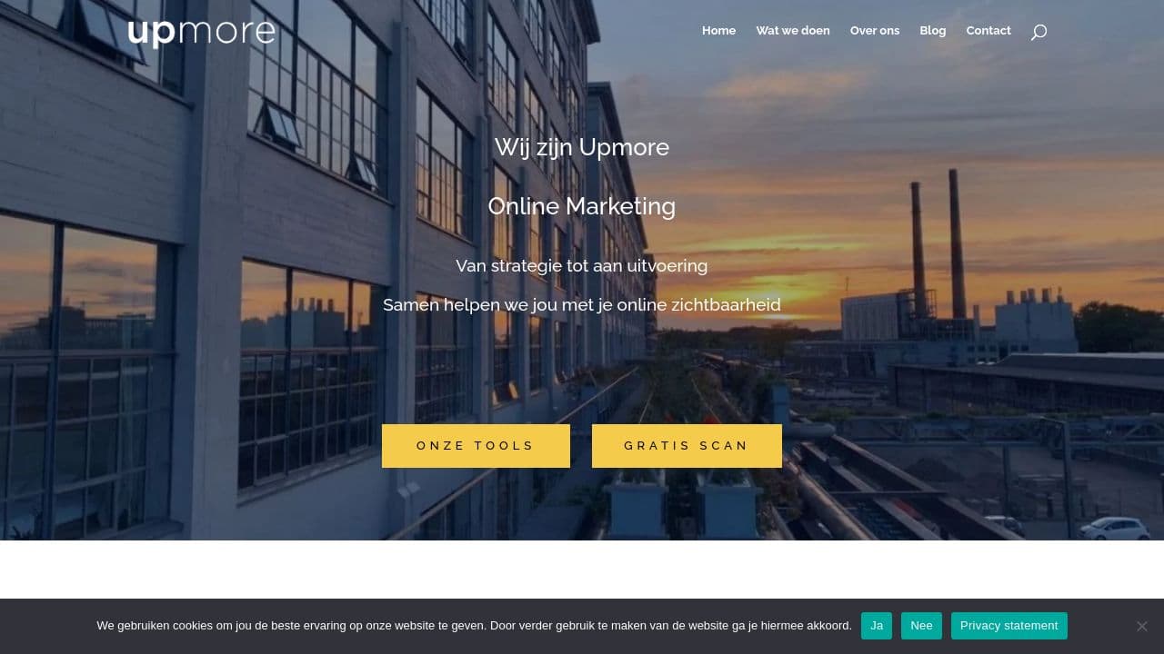 Upmore website screenshot