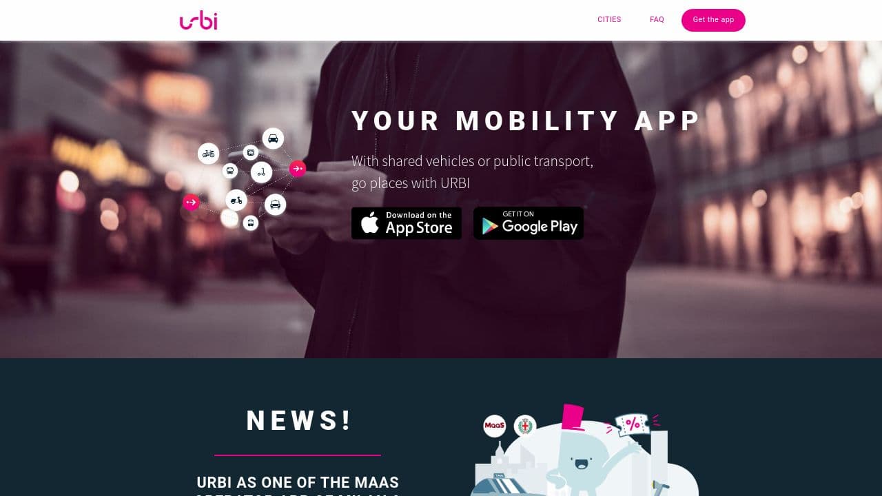 URBI website screenshot