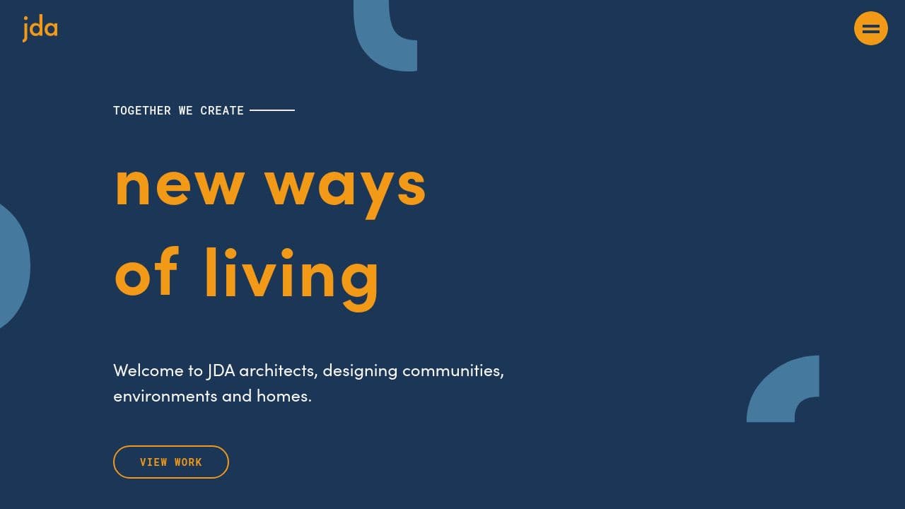 JDA Architects website screenshot