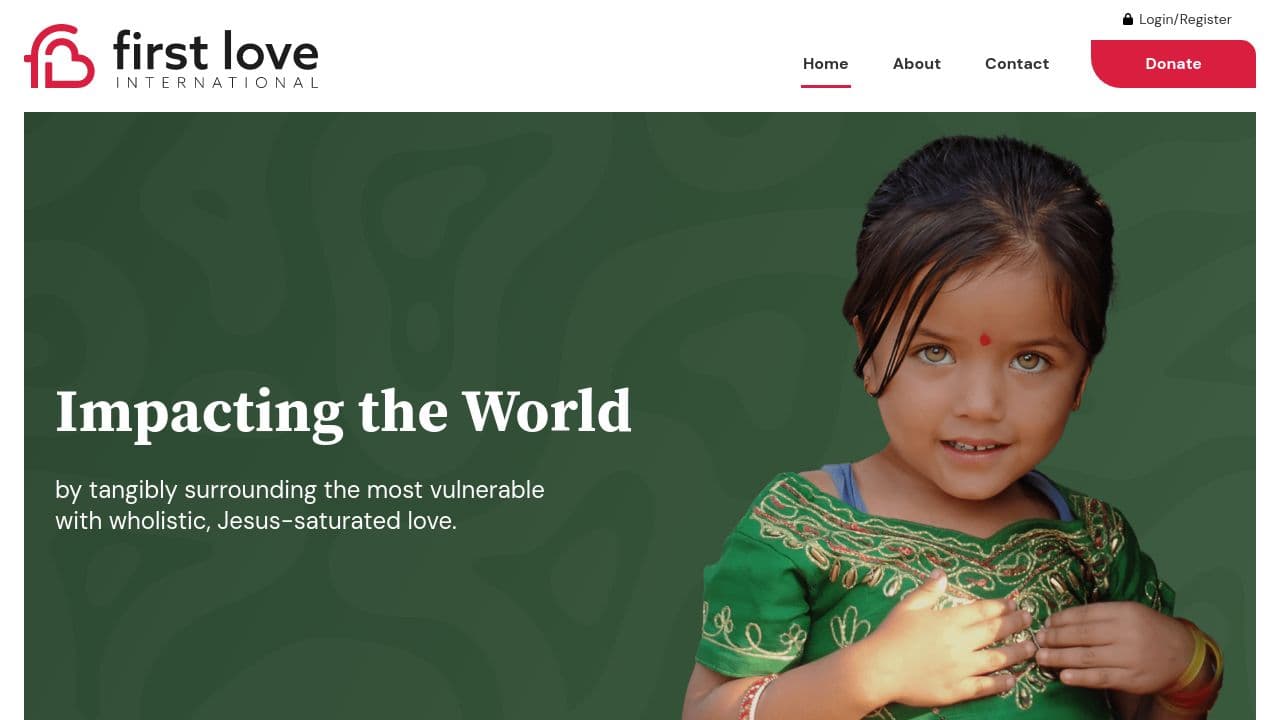 FIRST LOVE INTERNATIONAL MINISTRIES website screenshot