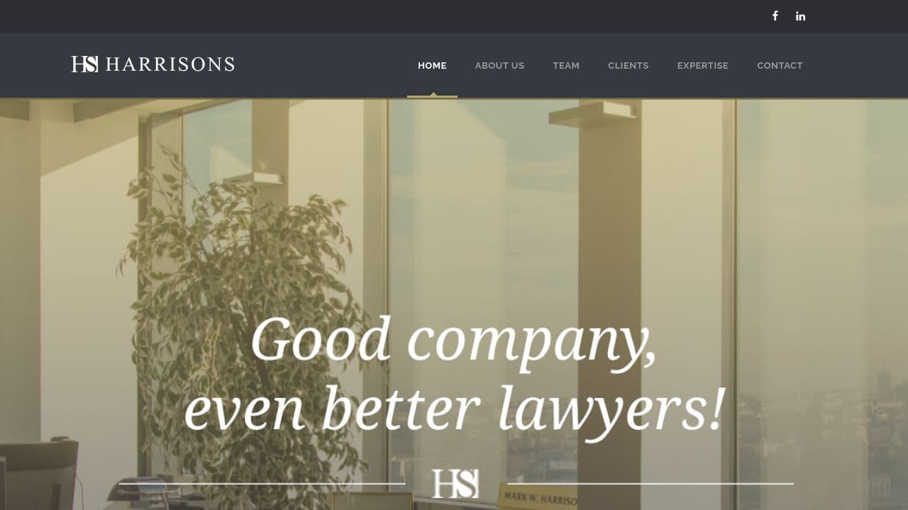 Harrisons website screenshot