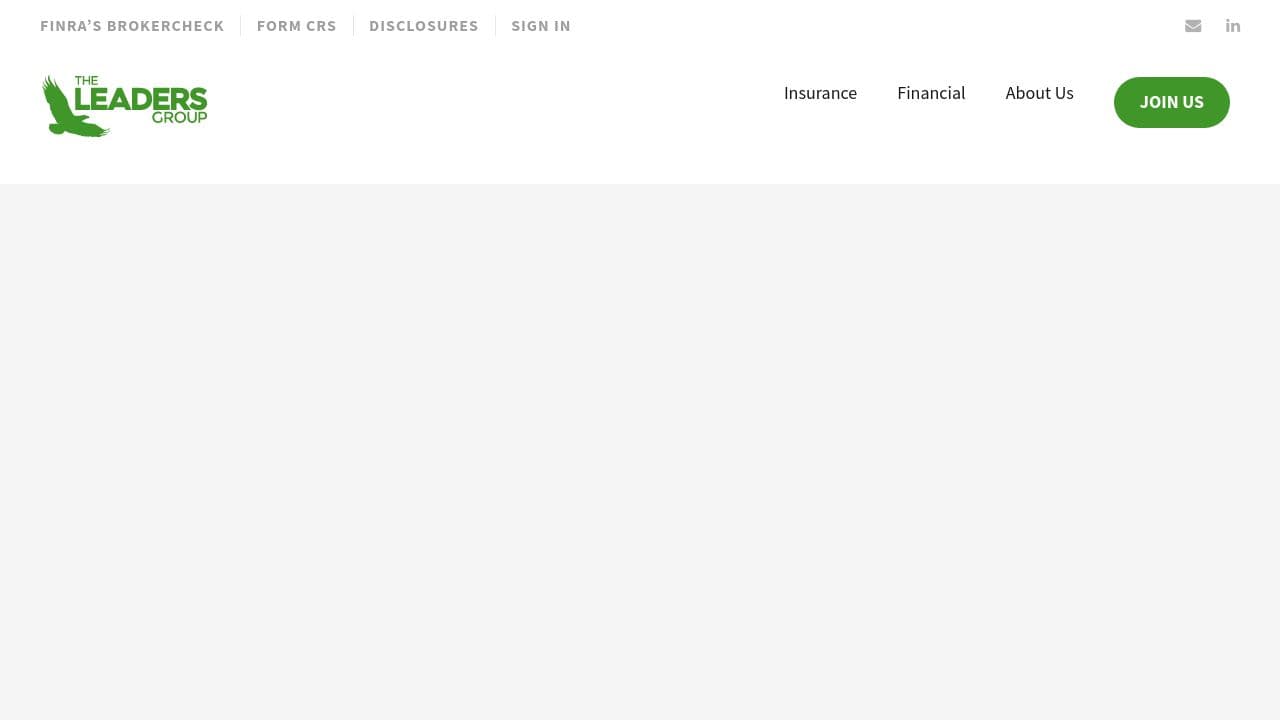 Leaders Group website screenshot