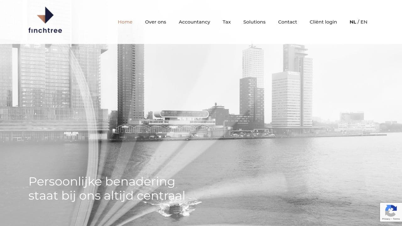 Finchtree BV website screenshot