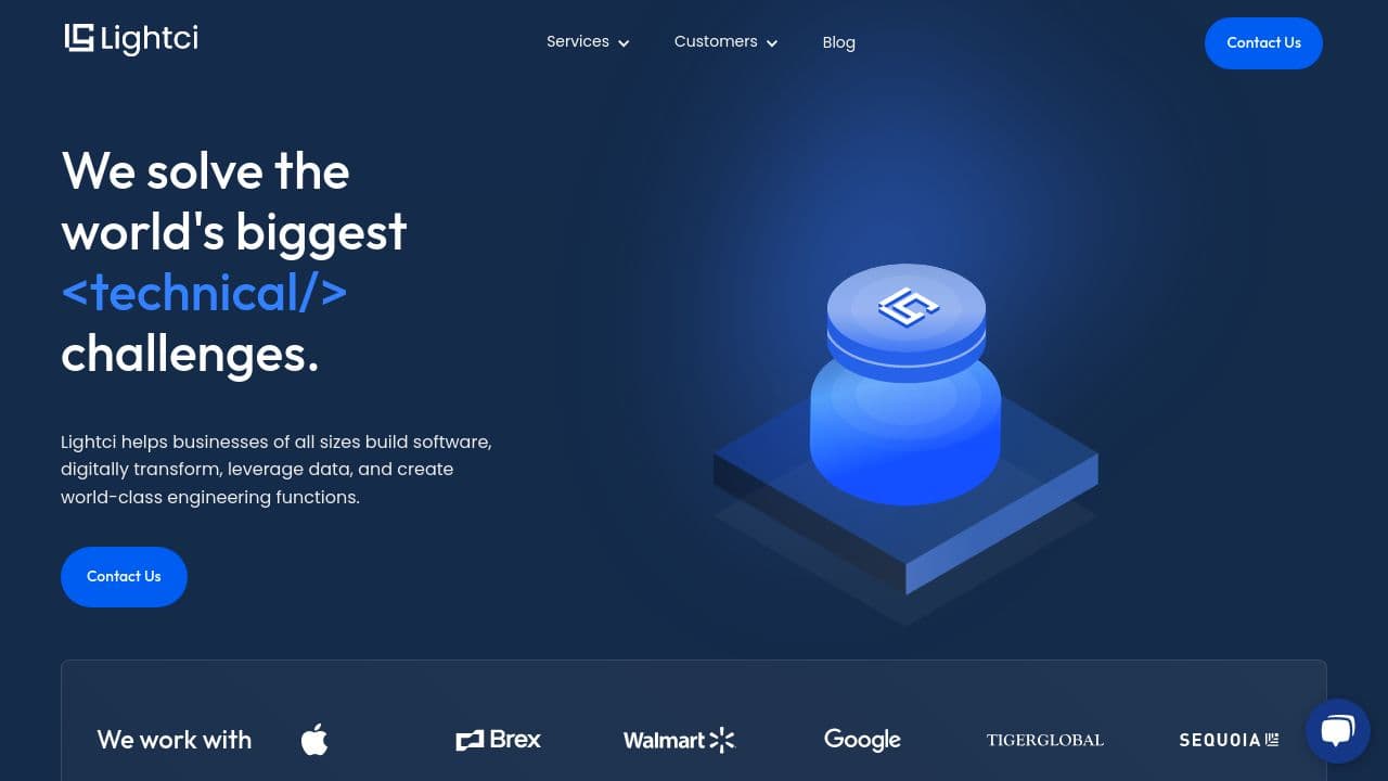 Lightci (Light Consulting) website screenshot