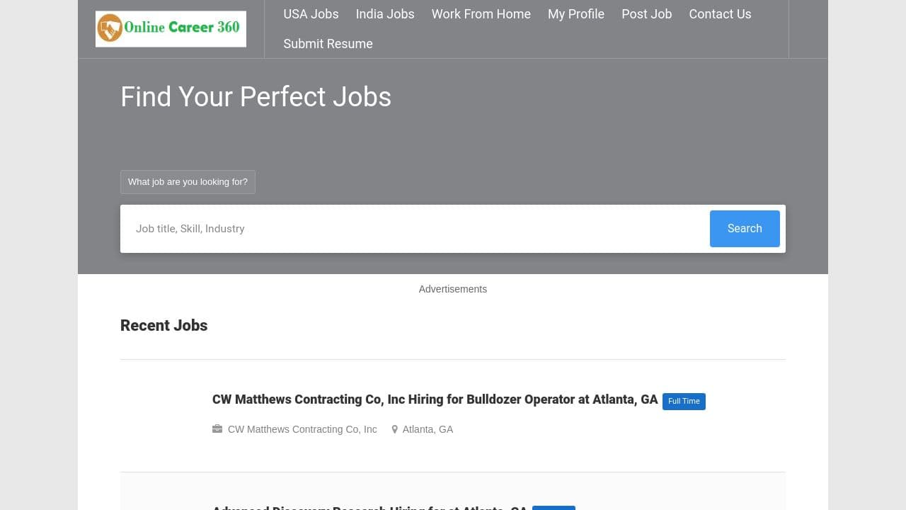 Indian Army website screenshot