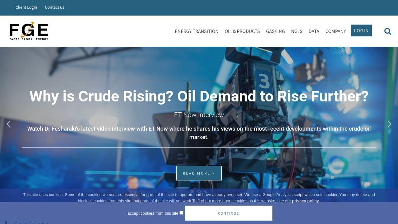 FGE website screenshot