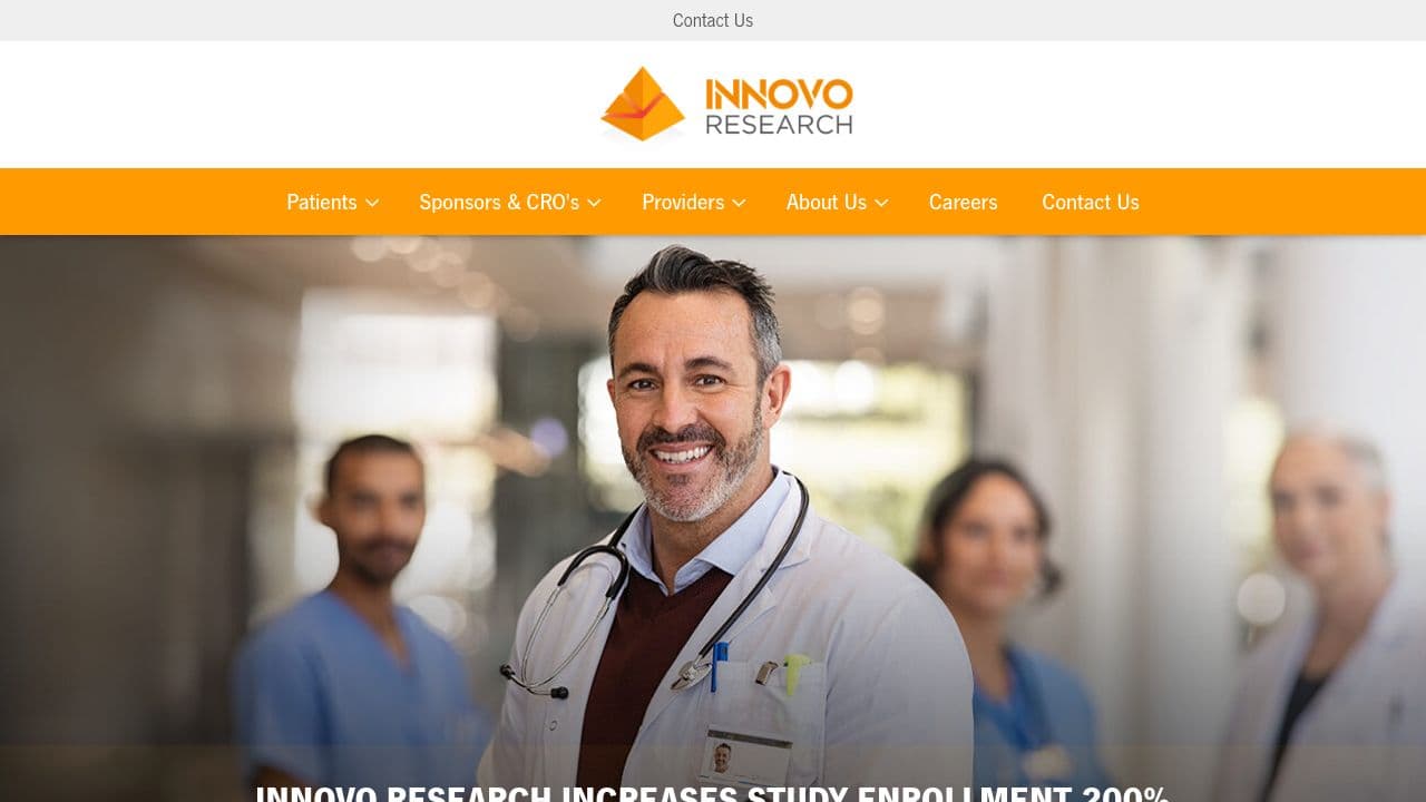 Innovo Research website screenshot
