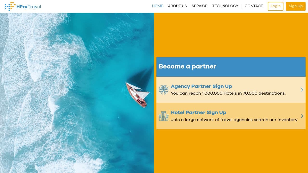 HotelsPro website screenshot