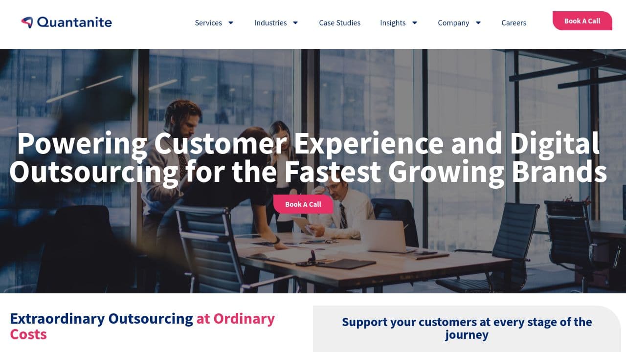 Quantanite website screenshot