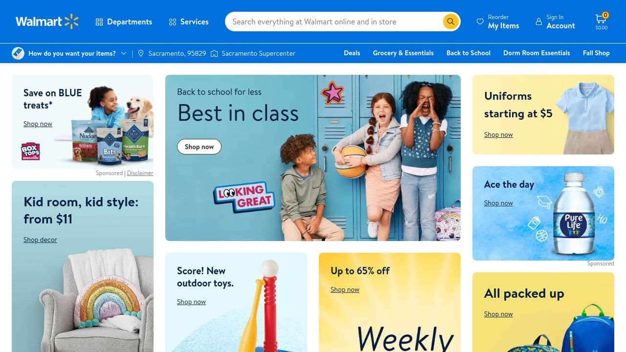 Walmart Global Tech website screenshot