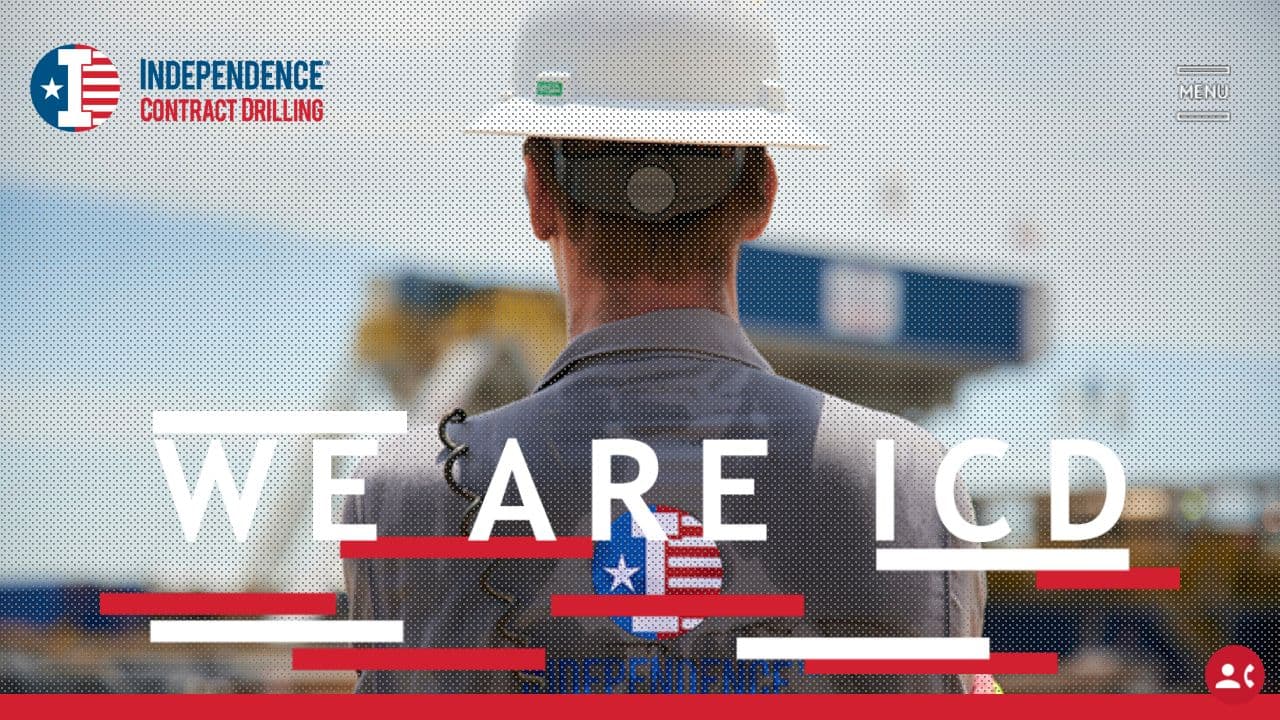 Independence Contract Drilling website screenshot