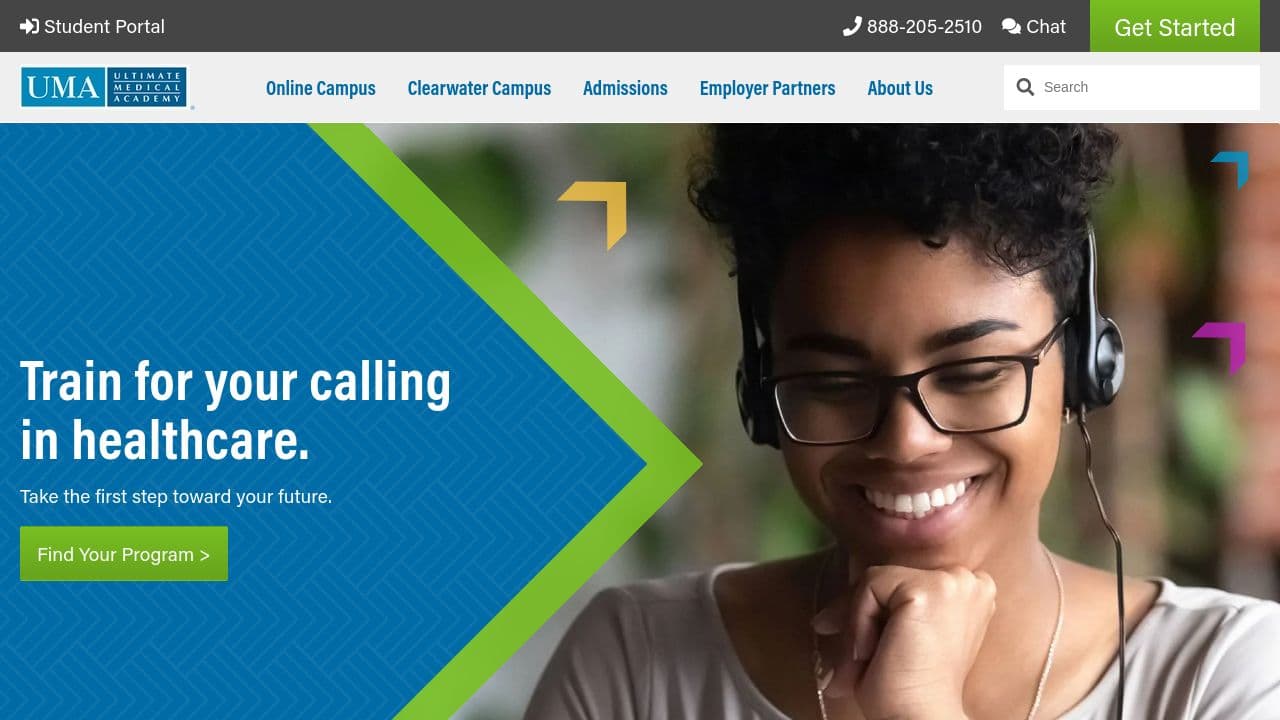 Ultimate Medical Academy website screenshot