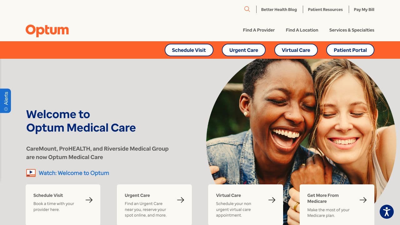 CareMount Medical website screenshot