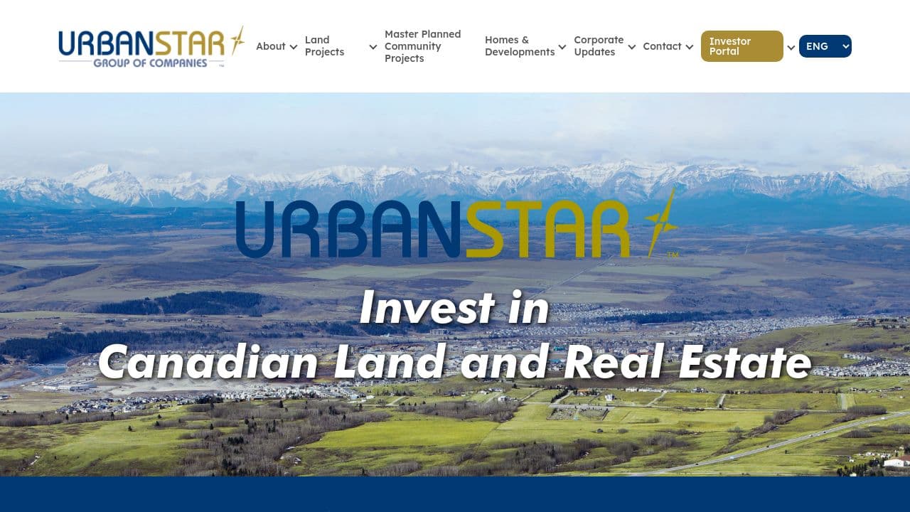 UrbanStar Group of Companies website screenshot