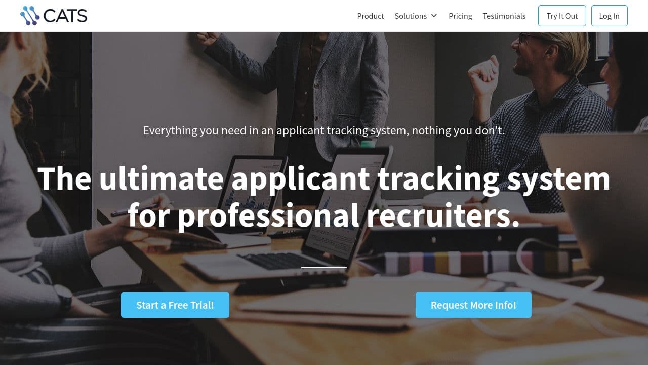 CATS Applicant Tracking System website screenshot