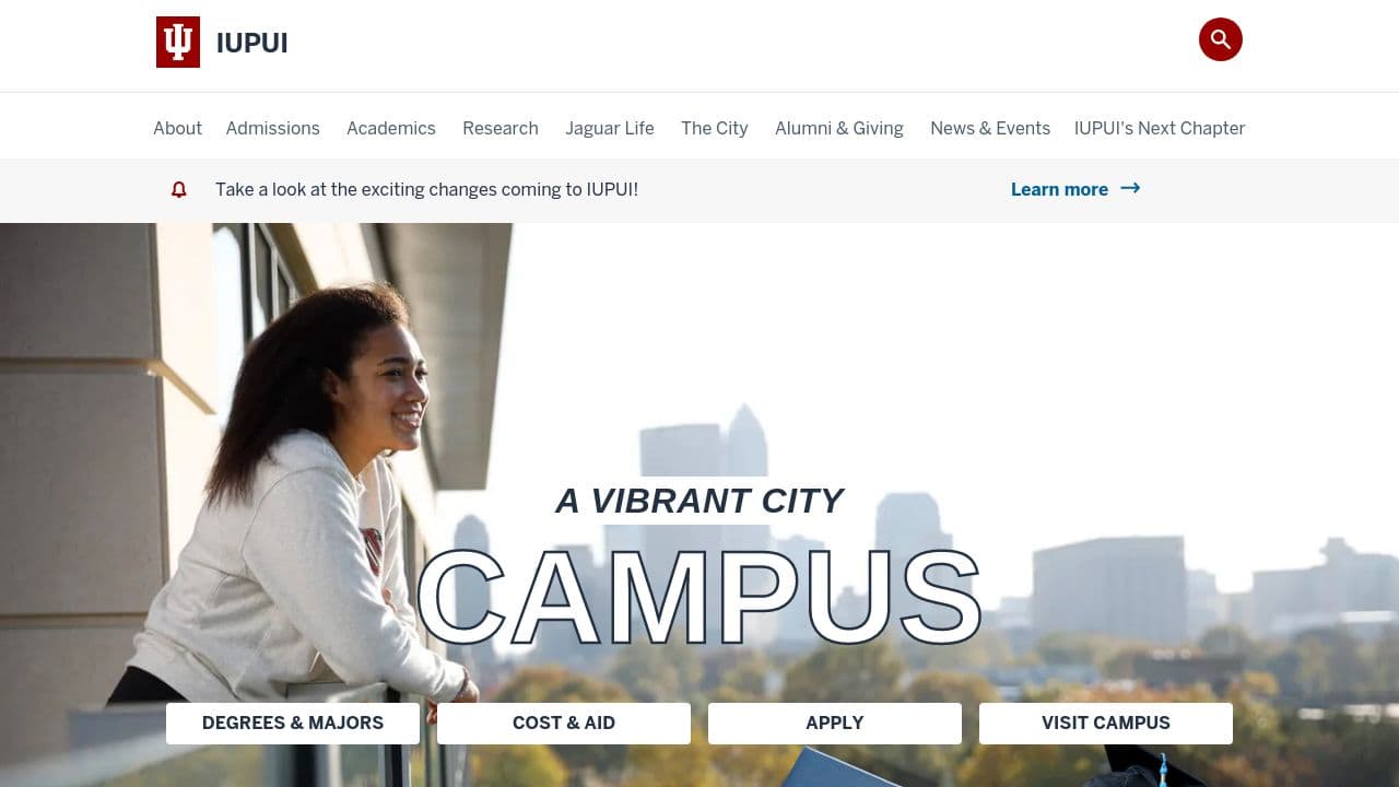 Indiana University Lilly Family School of Philanthropy website screenshot