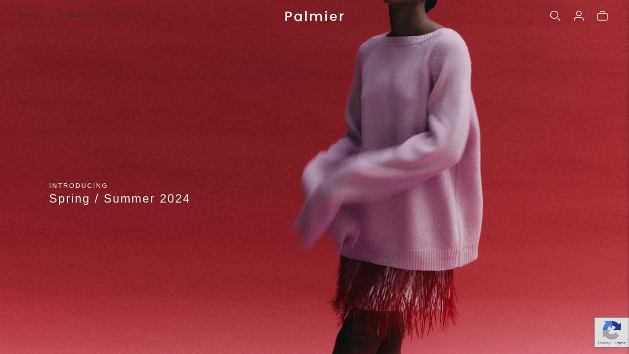 P a l m i e r website screenshot