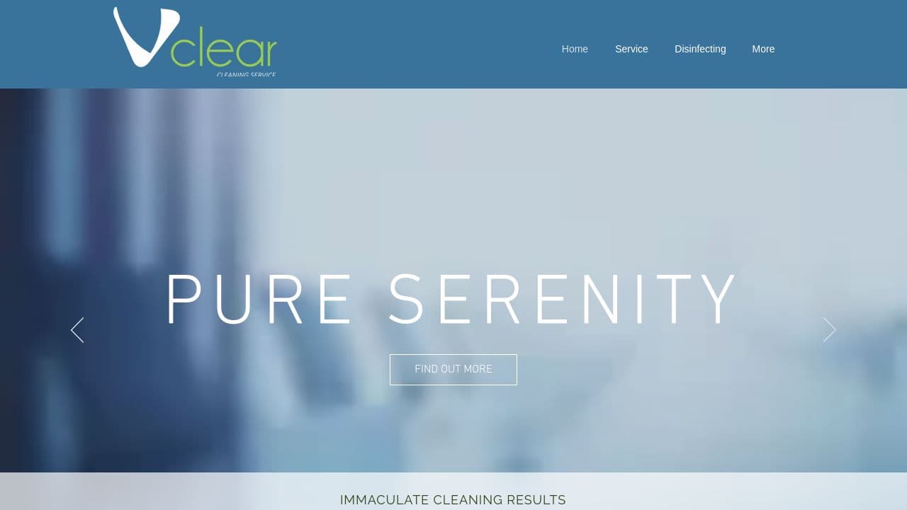 Vclear Ltd website screenshot