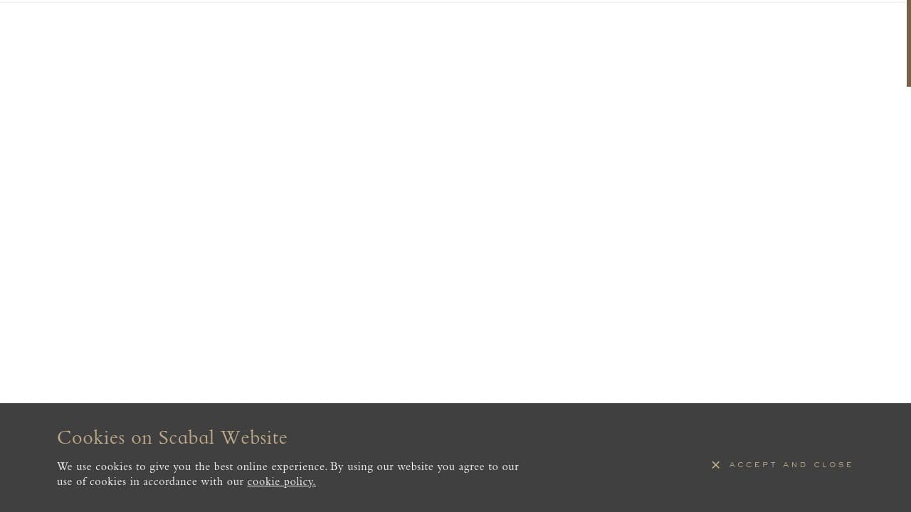 Scabal website screenshot