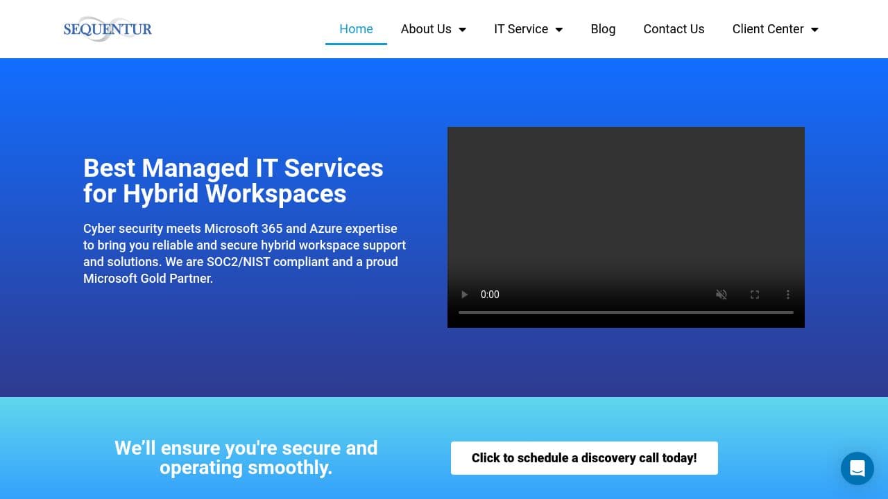 Sequentur website screenshot