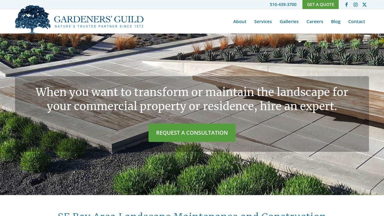 Gardeners' Guild, Inc website screenshot