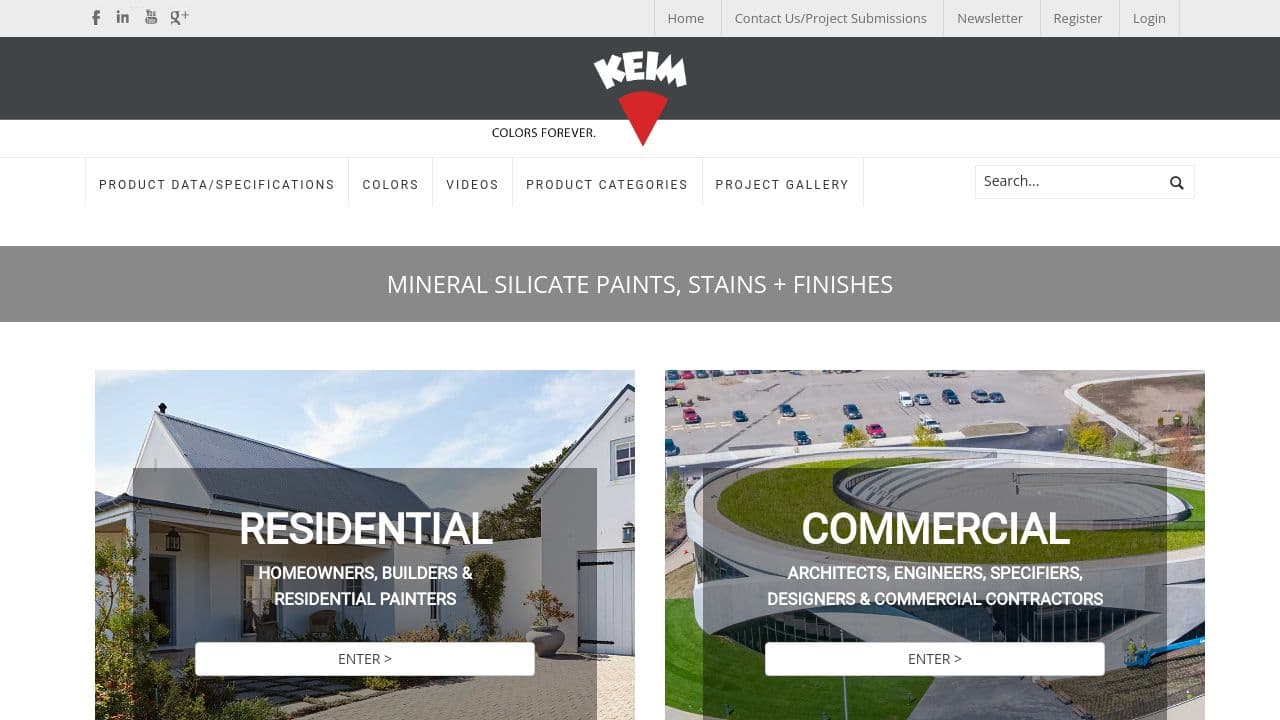 KEIMFARBEN GMBH website screenshot