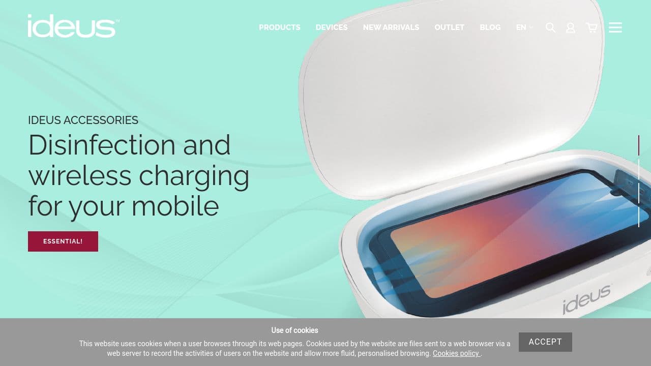 Ideus website screenshot