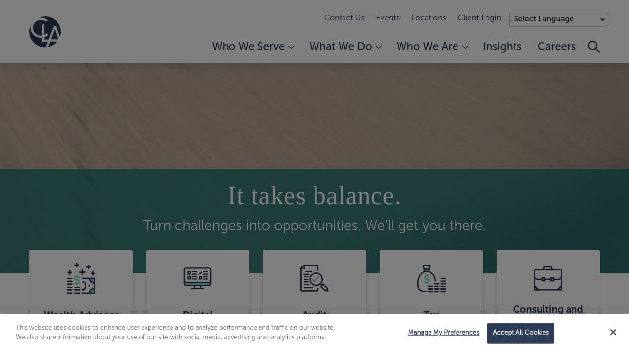 blumshapiro website screenshot