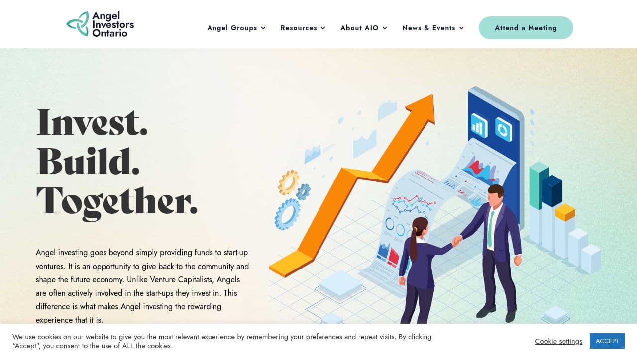 Angel Investors Ontario website screenshot