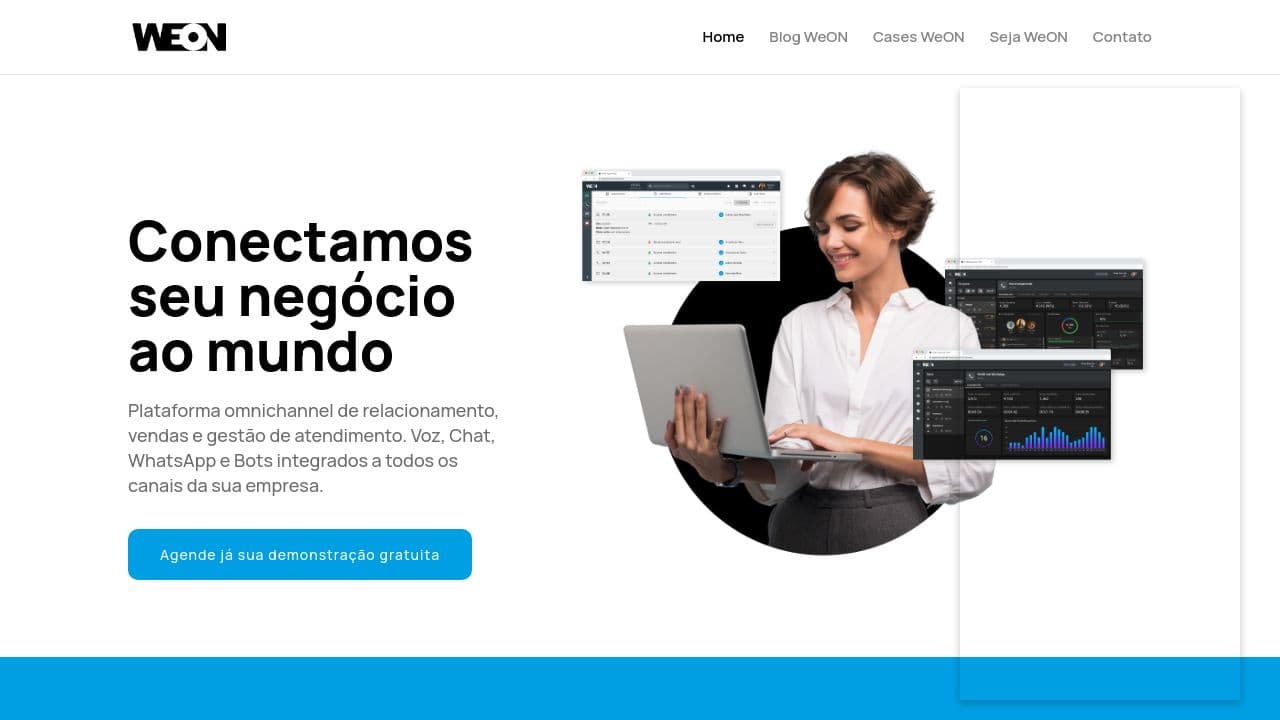 WeON website screenshot