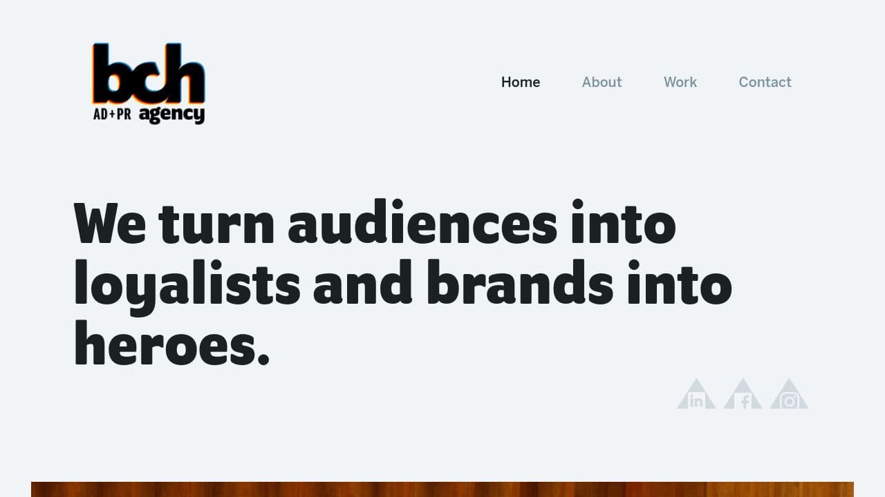 BCH Agency website screenshot