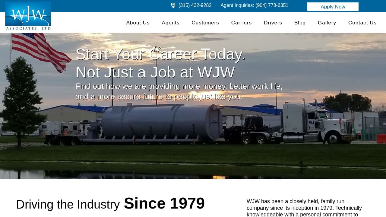 WJW Associates, LTD website screenshot