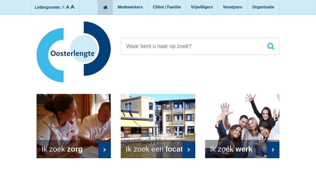 Oosterlengte website screenshot