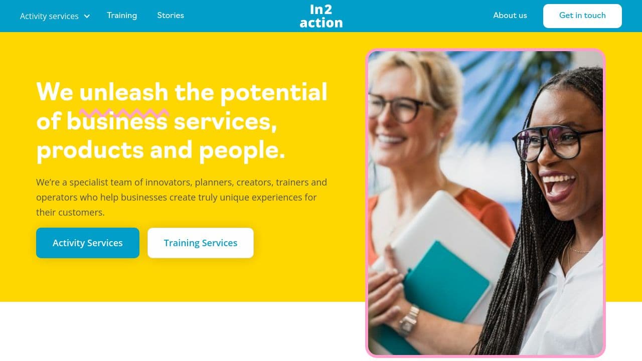 In2action Ltd website screenshot