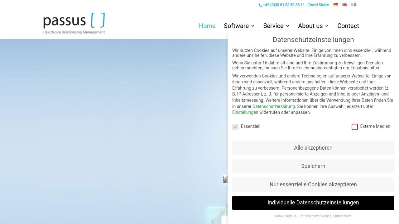 PASSUS GmbH website screenshot