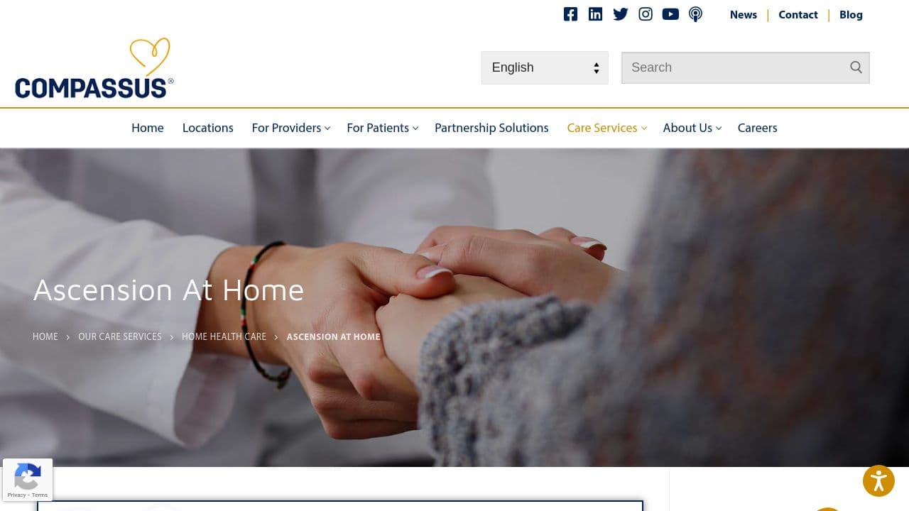 Ascension at Home website screenshot