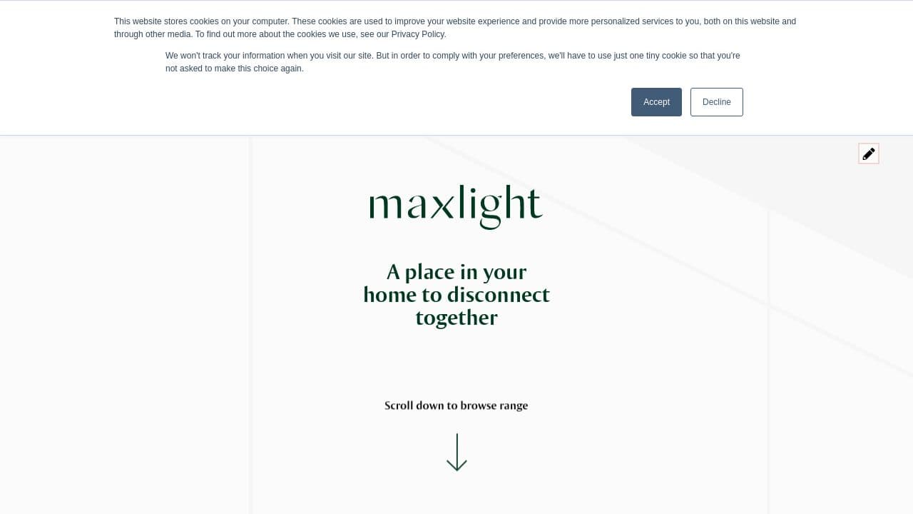 Maxlight Ltd website screenshot