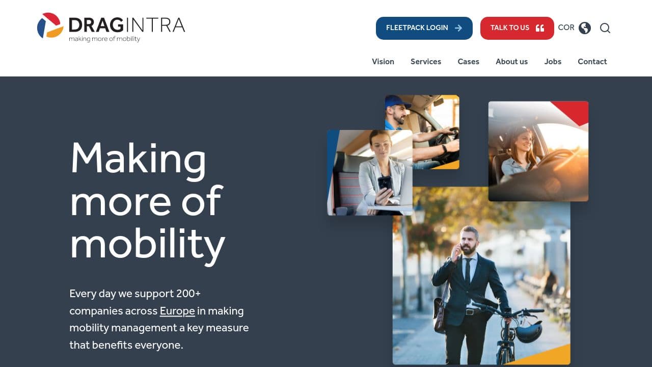 Dragintra International website screenshot