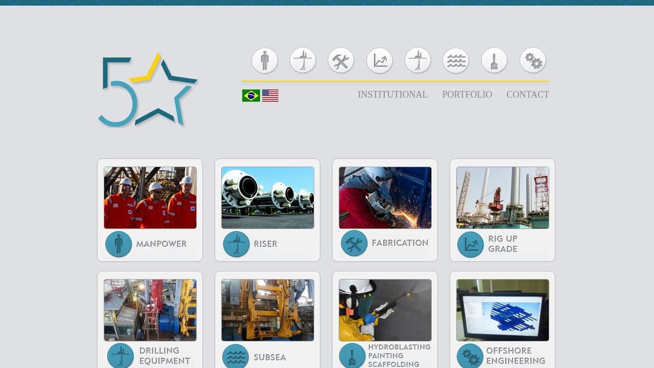 Five Star Services website screenshot