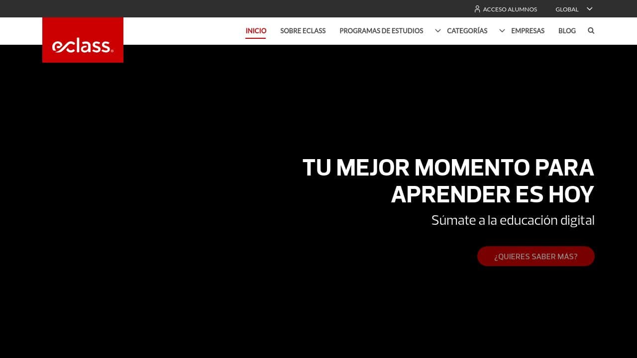 eClass website screenshot