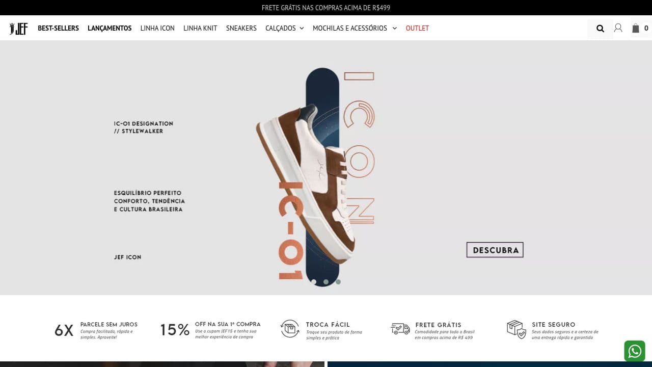 JEF website screenshot